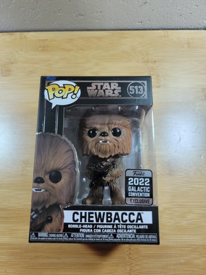  Funko POP! #513 Star Wars- Chewbacca 2022  Galactic Convention EX + Protector 