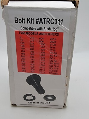 Compatible with Bush Hog TSC Bolt Kit #ATRC011 See Models Listed In Pics