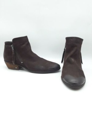 

SAM EDELMAN Женские коричневые кожаные ботильоны в полоску на блочном каблуке с упаковочным носком, 7 м, Коричневый, F3071LH