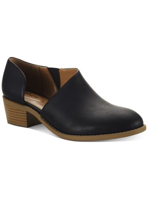 STYLE & COMPANY Womens Black D Orsay Marinn Toe Block Heel Slip On Shootie 5.5 M