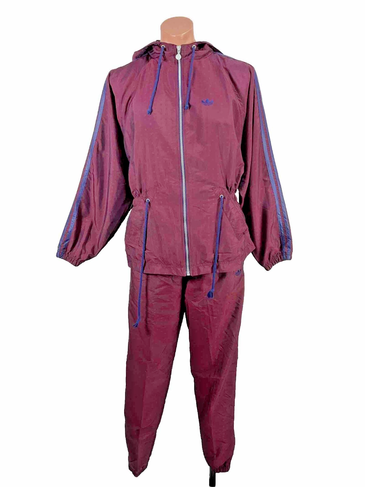 Vintage 90's Adidas Flag Tag Track Suit Jacket Pant Sz M