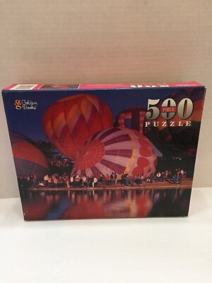 1998 Golden Books Puzzle Hot Air Balloons 41322-00 Factory Sealed 500 Pieces