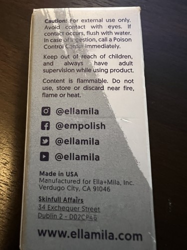 2 x ella+mila NO MORE BITING Nail Treatment FREE SHIPPING