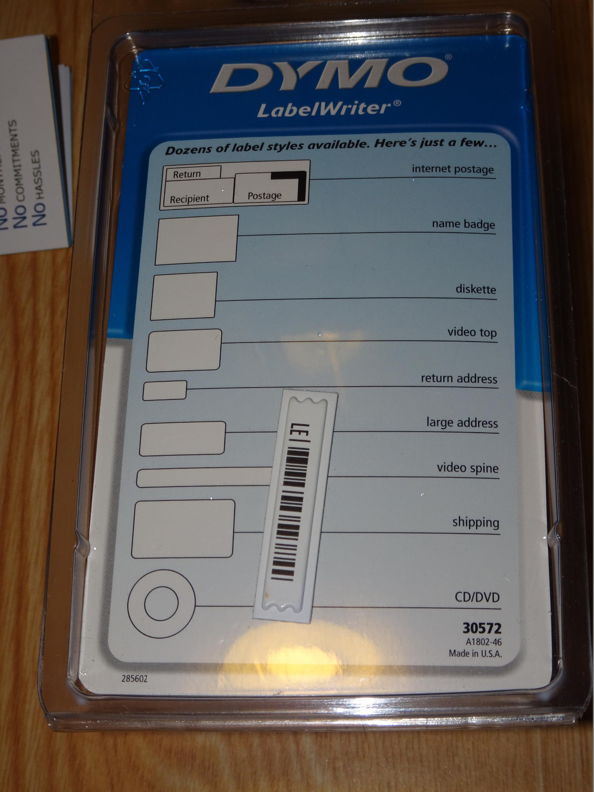 Dymo #30572 White Address Labels 1-1/8x3-1/2