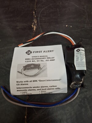 First Alert RM4 Accessory Relay for BRK Smart Interconnect CO Alarms 120V AC
