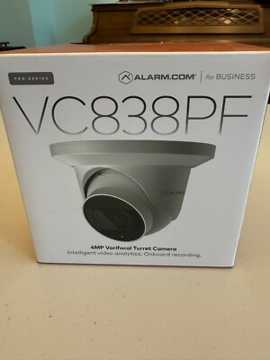 ALARM.COM ADC-VC838PF 4MP Turret Security Camera NEW Sealed