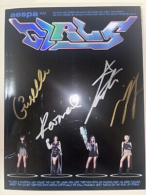 aespa [GIRLS] All Member Autographed Signed Album