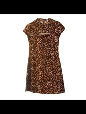 

LOVE FIRE Женское мини-платье-футляр с коричневой спиной и короткими рукавами Юниоры, Коричневый