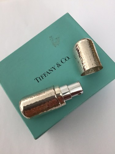 Tiffany & Co. Hammered Sterling Silver Perfume Atomizer Spain 2001 Rare