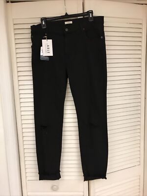 Able by Fashionable Women's Size 32 The Skinny Angie Black Jeans $128
