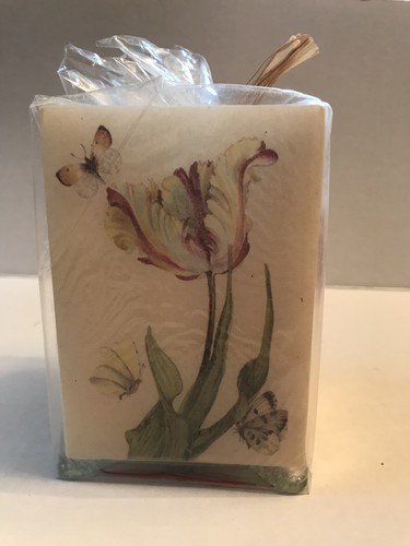 Rare Spode Hurricane Lamp Lantern Candle Flowers Bees Butterflies Handmade NIP