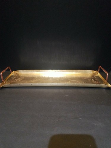 California Arts and Crafts  Craftsmens Studios  copper and brass tray 1937-1939