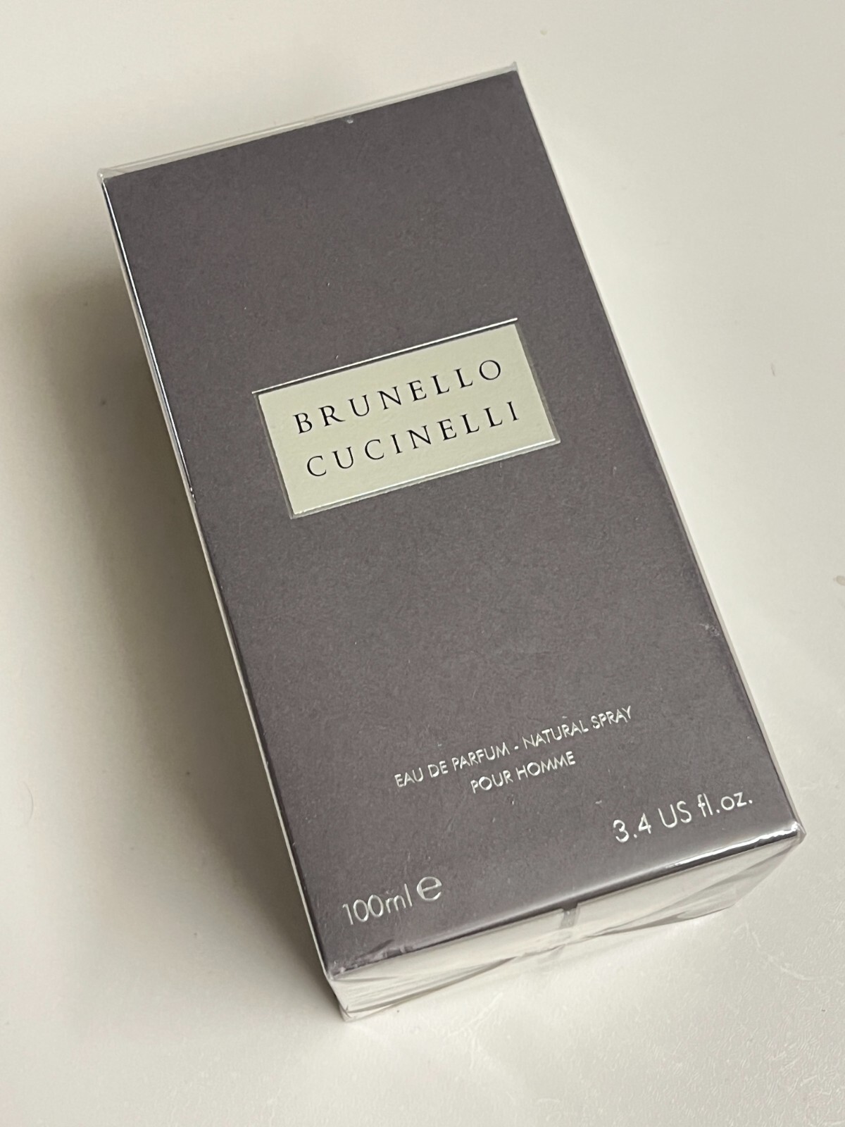 BRUNELLO CUCINELLI EAU DE PARFUM NATURAL SPRAY POUR HOMME 3.4 OZ/ 100 ML NEW
