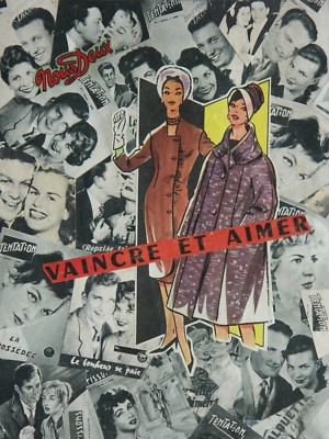 Collage '' vaincre et aimer '' 18x24 cm
