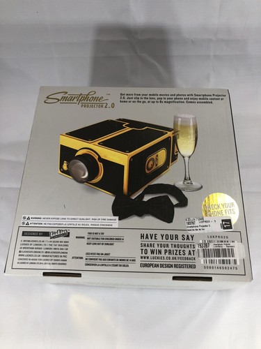 LUCKIES Smartphone Projector 2.0 Cinema in a Box DIY Portable Mobile Phone NEW