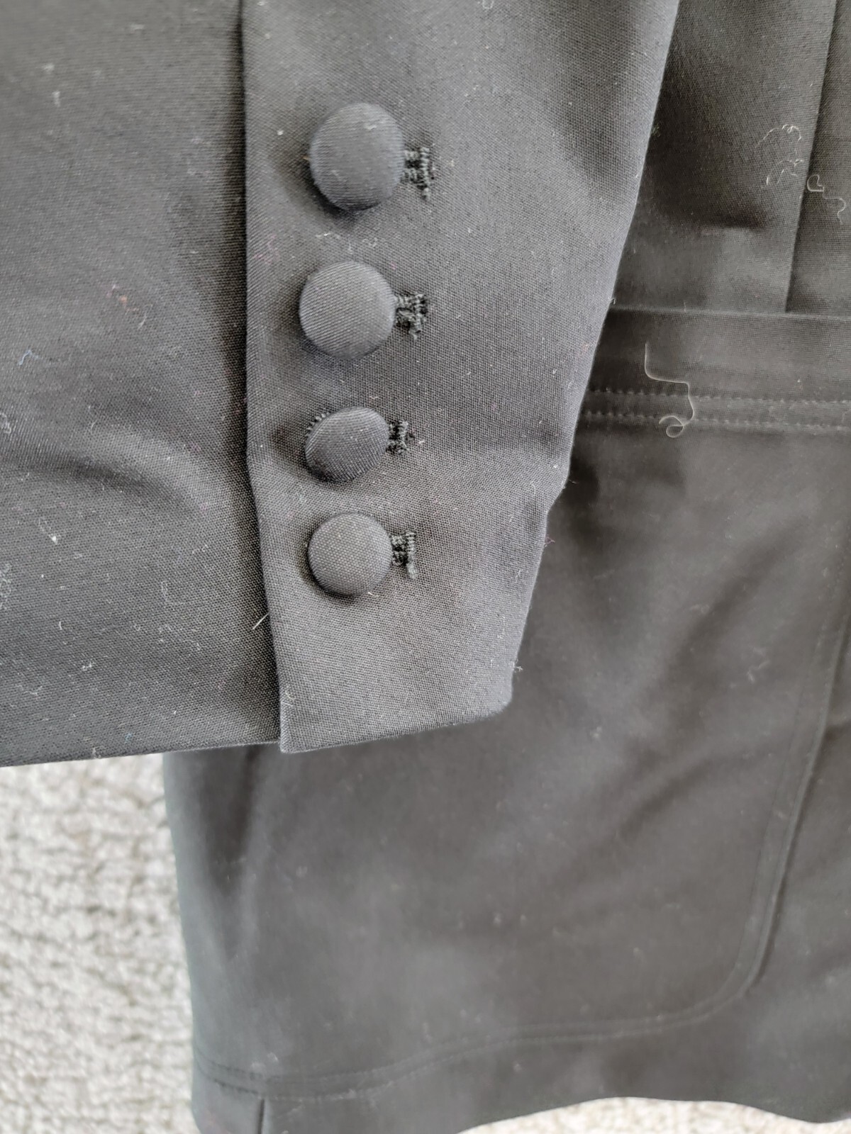 Good American The Boss 2.0 Double Breasted Blazer Women's 2 Black Button Front - Picture 9 of 20