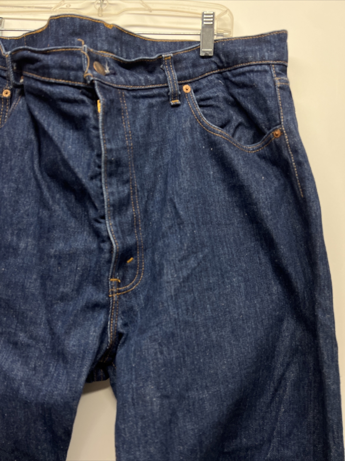 Vintage Levis 505 0217 denim pants usa made 80s dark 42 x 27 