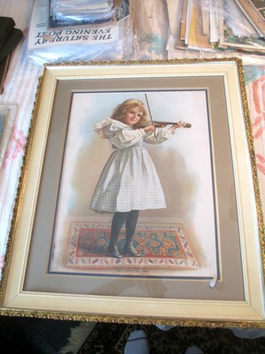 GESSO FRAME 23 X26 HIGH QUALITY 1900 PRINT 