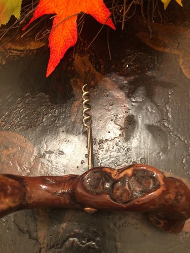 Vintage Driftwood CORKSCREW  cork screw wood
