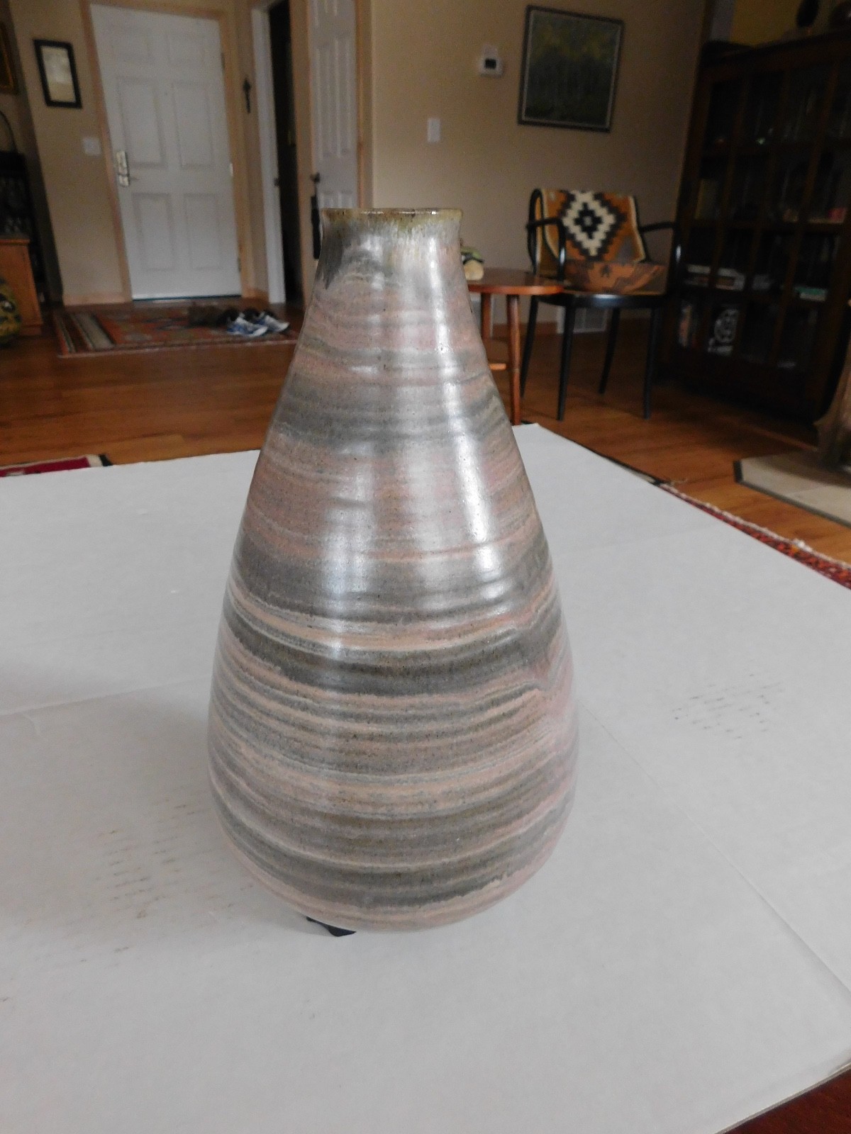 Eugene Deutch Large pottery Vase Chicago Modernism