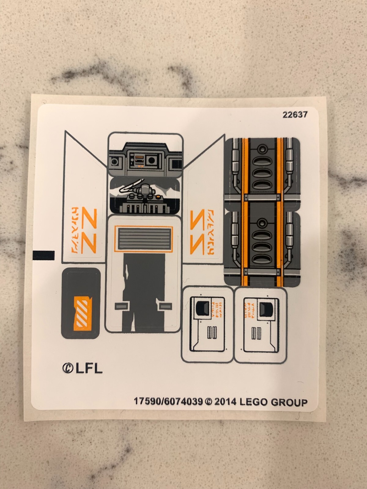 LEGO STICKER SHEET for 75049 Snowspeeder, New & Genuine! | eBay