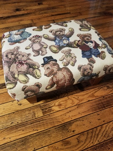 Vintage Teddybear Footstool