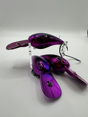 SPRO Rk Star 55 - Crankbait - (3) Fishing Lures - Chrome Purple - Bass - Salmon