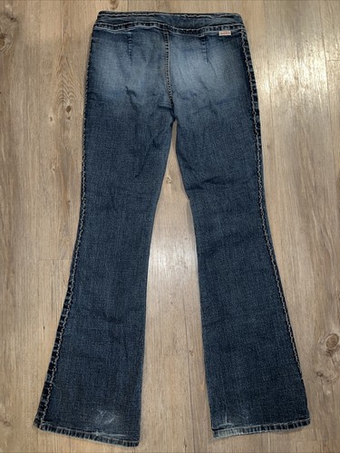 Guess Jeans Flare Denim No Pockets Vintage Y2K Size 31 X 33