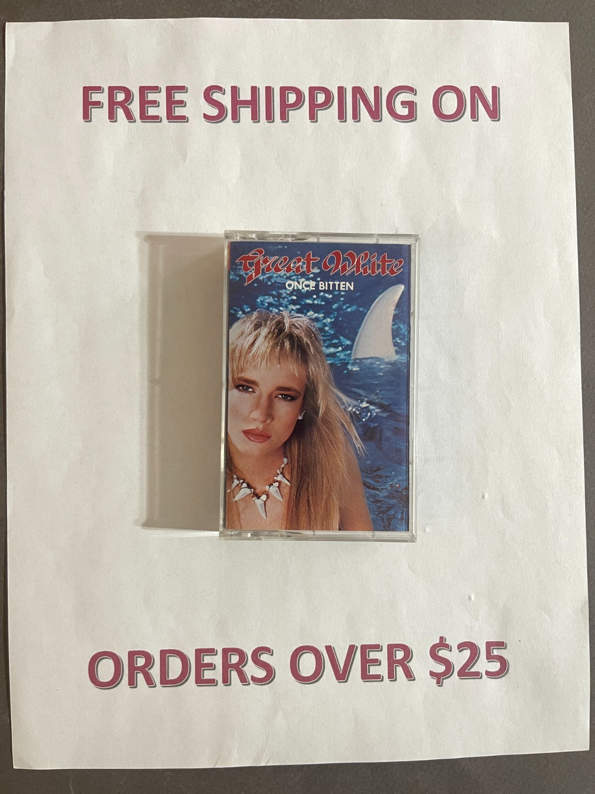 Language:GREAT WHITE ONCE BITTEN "ROCK ME":$1 and UP 80s 90s METAL Buy $25 get free shipping CASSETTE TAPES BUILD YOUR LOT