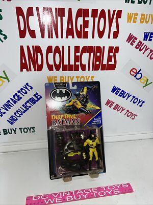 Vtg 1991 Batman Returns: Deep Dive Batman Action Figure With Torpedo Scuba  