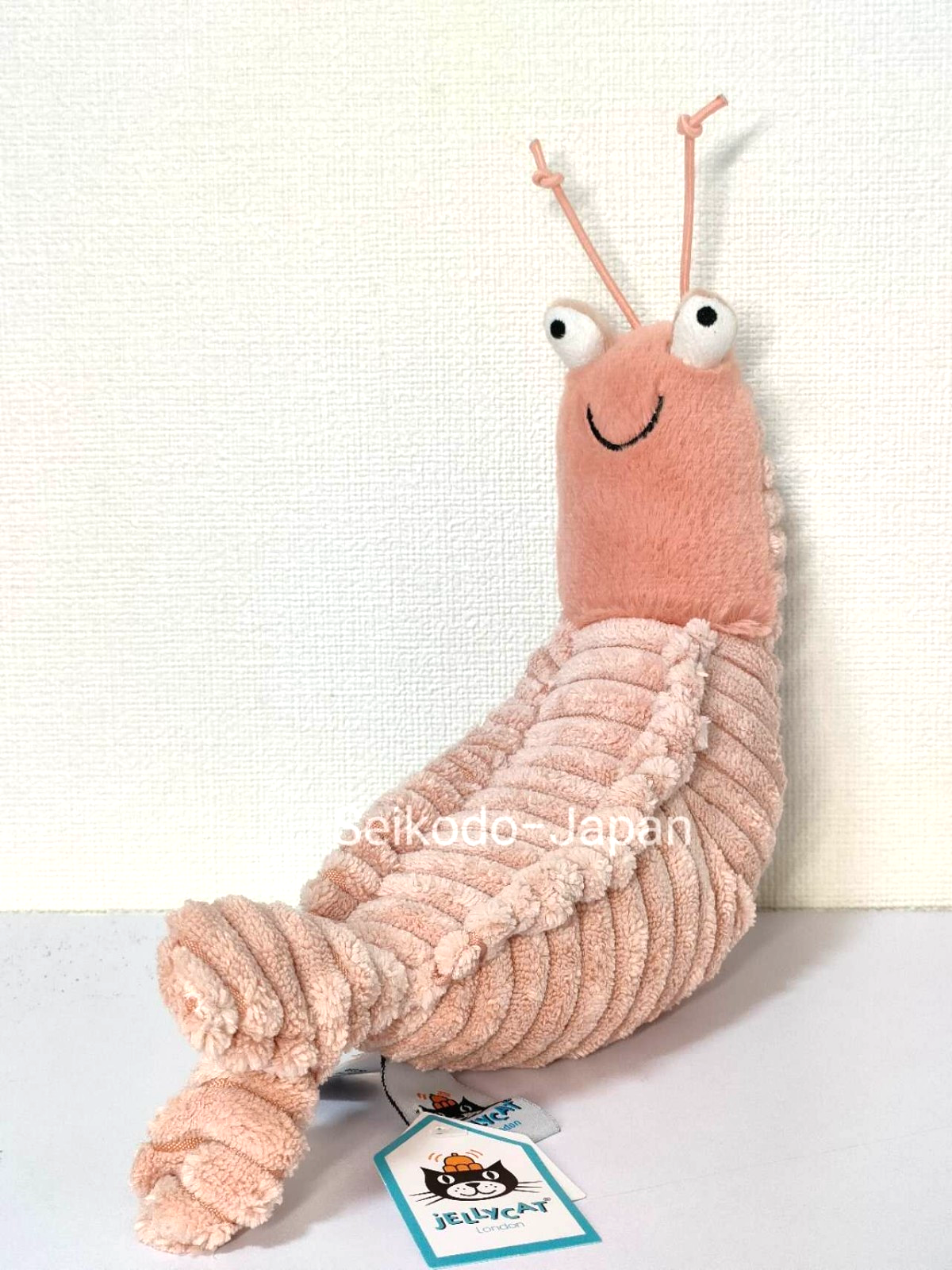 JellyCat Plush Sheldon Shrimp H22cm(8.7in) w/Gift Wrap, NWT