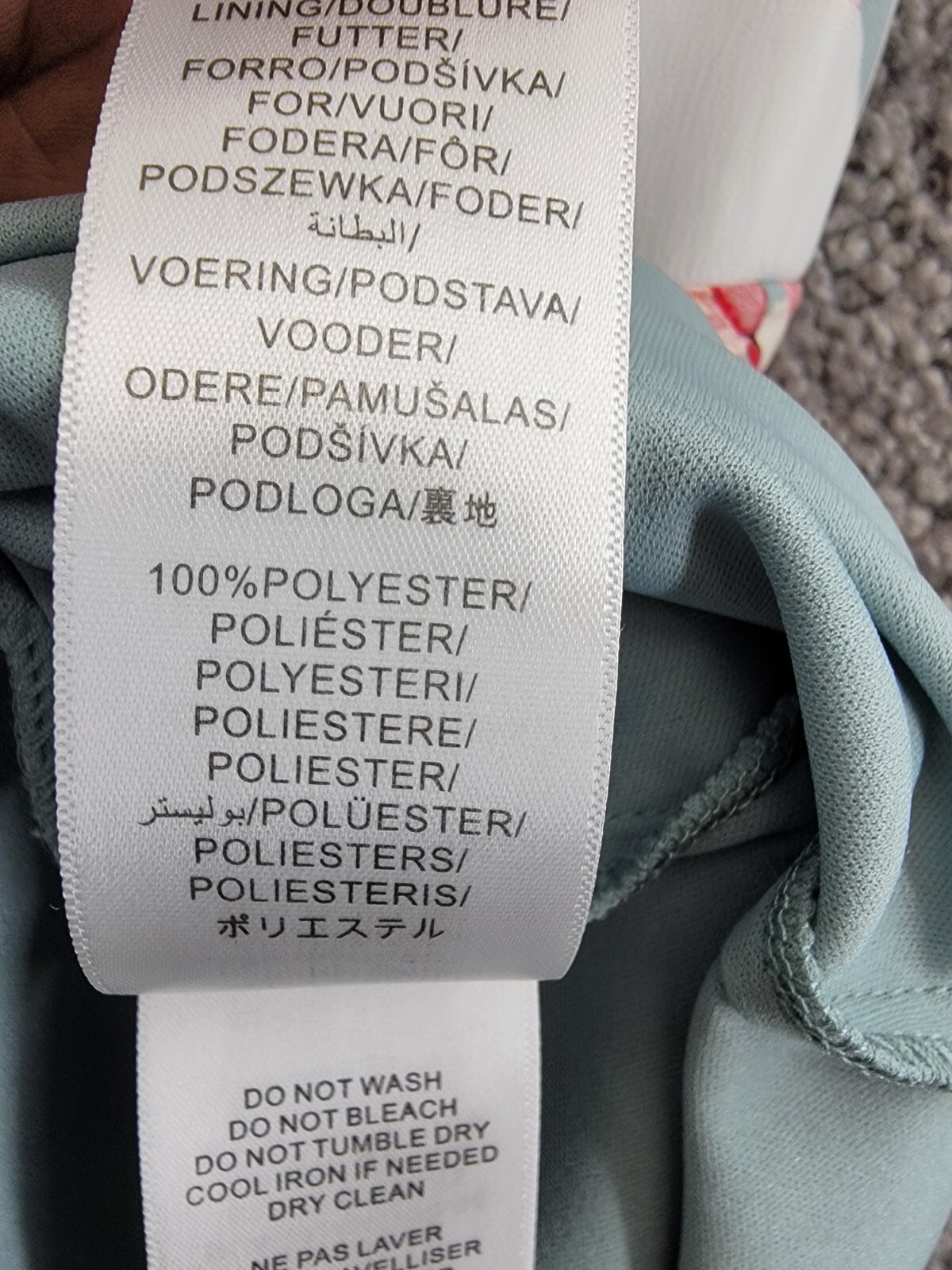 Adrianna Papell Plus Surplice Midi Dress Women's 22W Aqua Multi Back Zip Closure - Picture 16 of 18