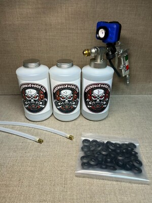 Pro Undercoating Gun Kit with Spray Gun Light Attachment