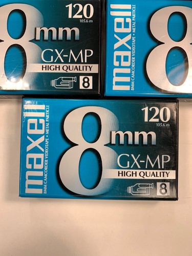 (4) MAXELL (1) SONY 8 mm GX-MP Camcorder Video Tape 8mm 120 High Quality New