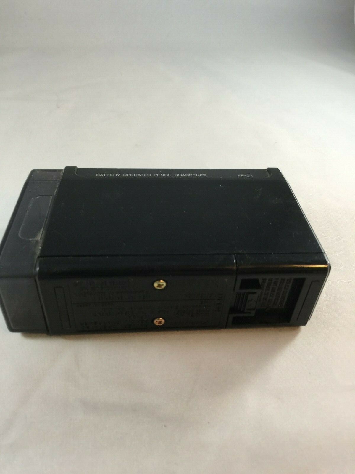 Vintage Panasonic Battery Operated BLACK Pencil Sharpener Model KP-2A