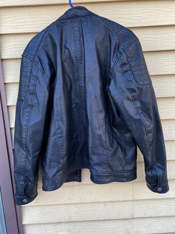 Rock and Republic Men's Faux Leather Jacket Size Medium WORN ONCE
