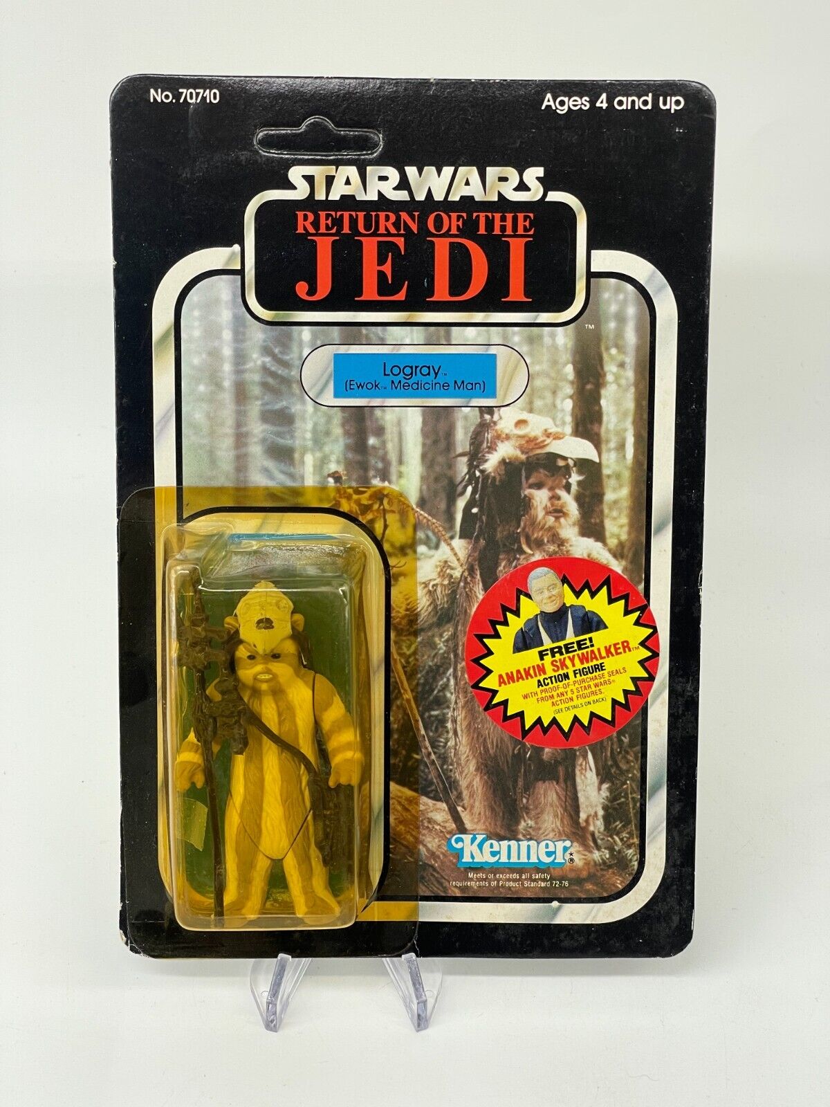 1983 Star Wars Return of the Jedi Logray Ewok Action Figure 1983 Star Wars Return of the Jedi Logray Ewok Action Figure