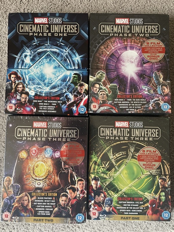 Marvel MCU Phase 1-3 Blu Ray Region Free Set