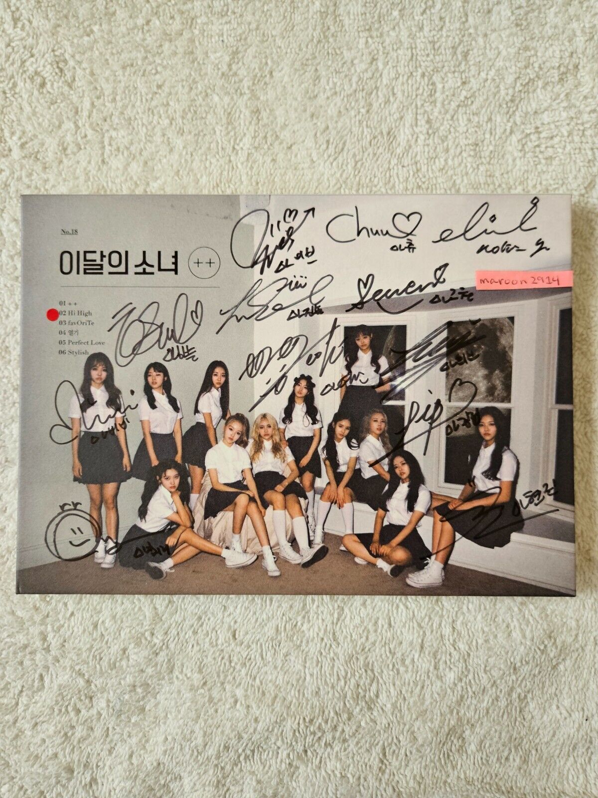 LOONA [+ +] Signed Promo Album Autographed Debut plus plus