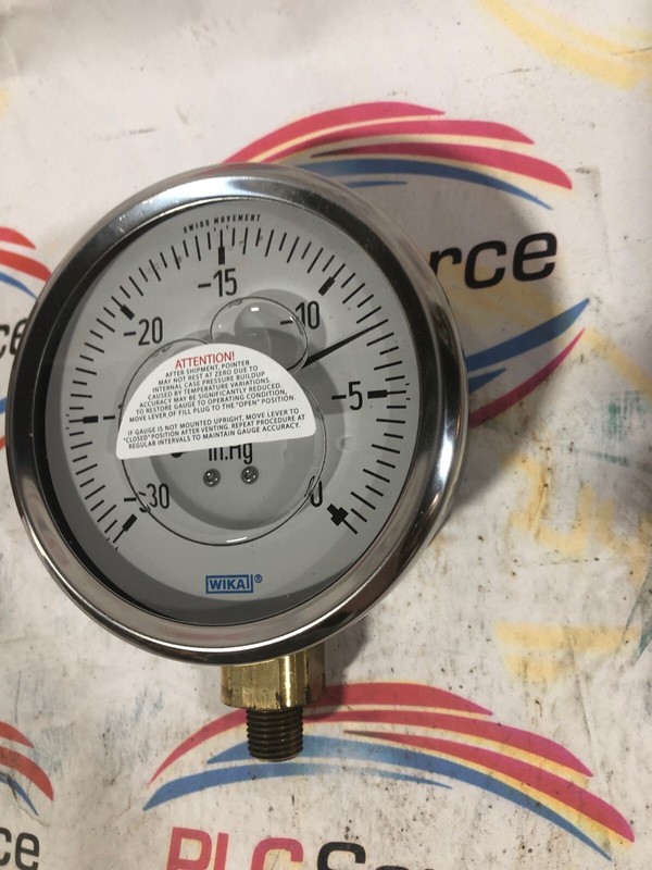 WIKA 1493132 SWISS MOVEMENT 030INHG 0.250 IN VACUUM GAUGE eBay