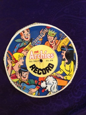 the archies cereal cardboard record 33 1/3 rpm