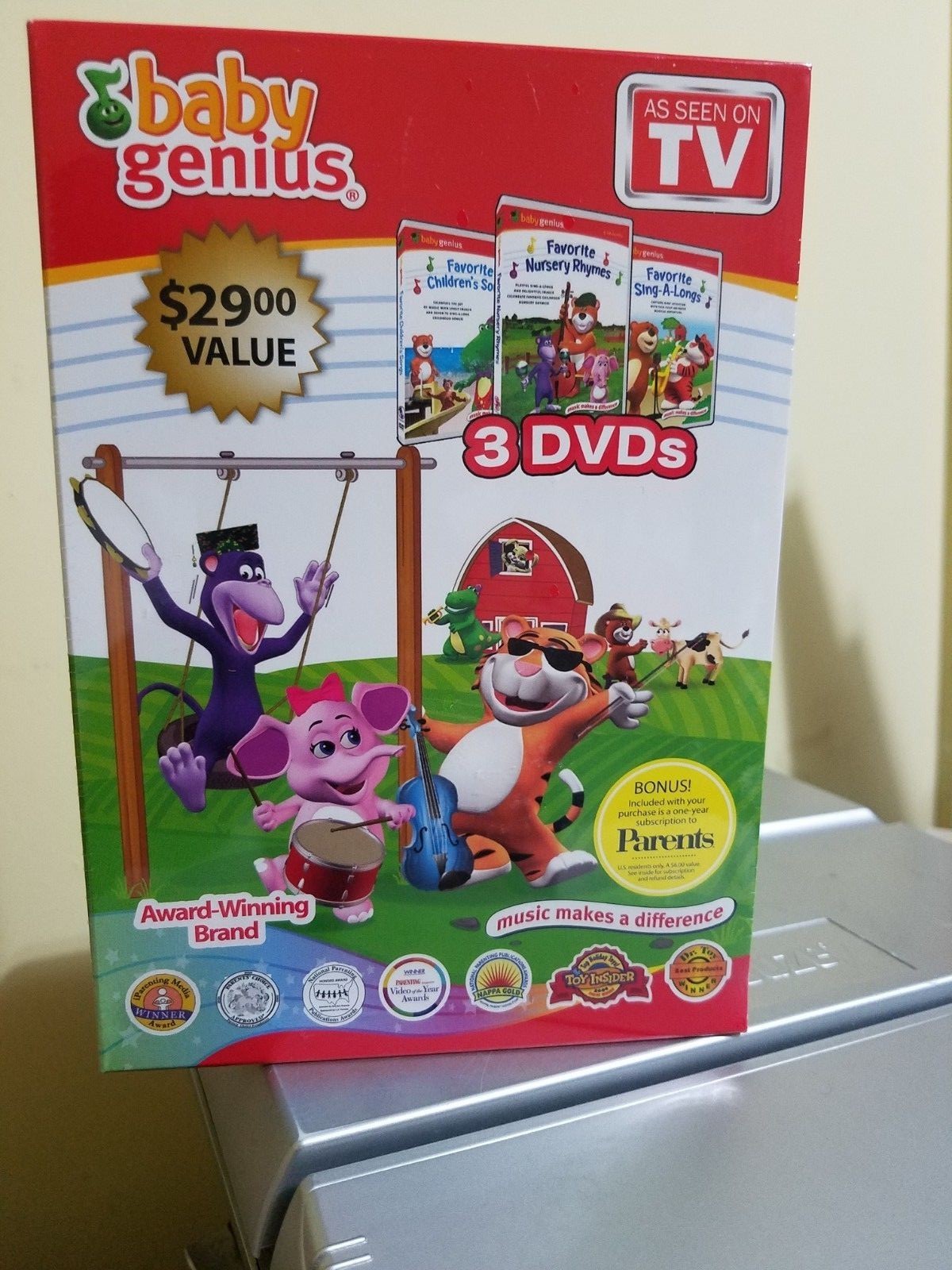 New Baby Genius Set Baby Genius 3 DVD Set Baby Genius