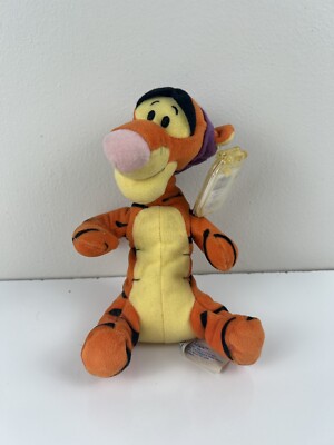 Vintage NEW NWT Star Beans Tigger Wine The Pooh Plush Sleepy Toy Stuffed Animal