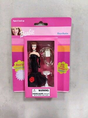 Vintage MATTEL Spotlight BARBIE KEYCHAIN- NOS Basic Fun B51