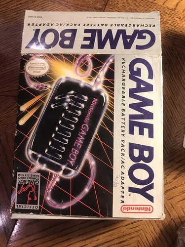 Nintendo Original Gameboy Rechargeable Battery Pack AC Adapter DMG-A-RB in Box
