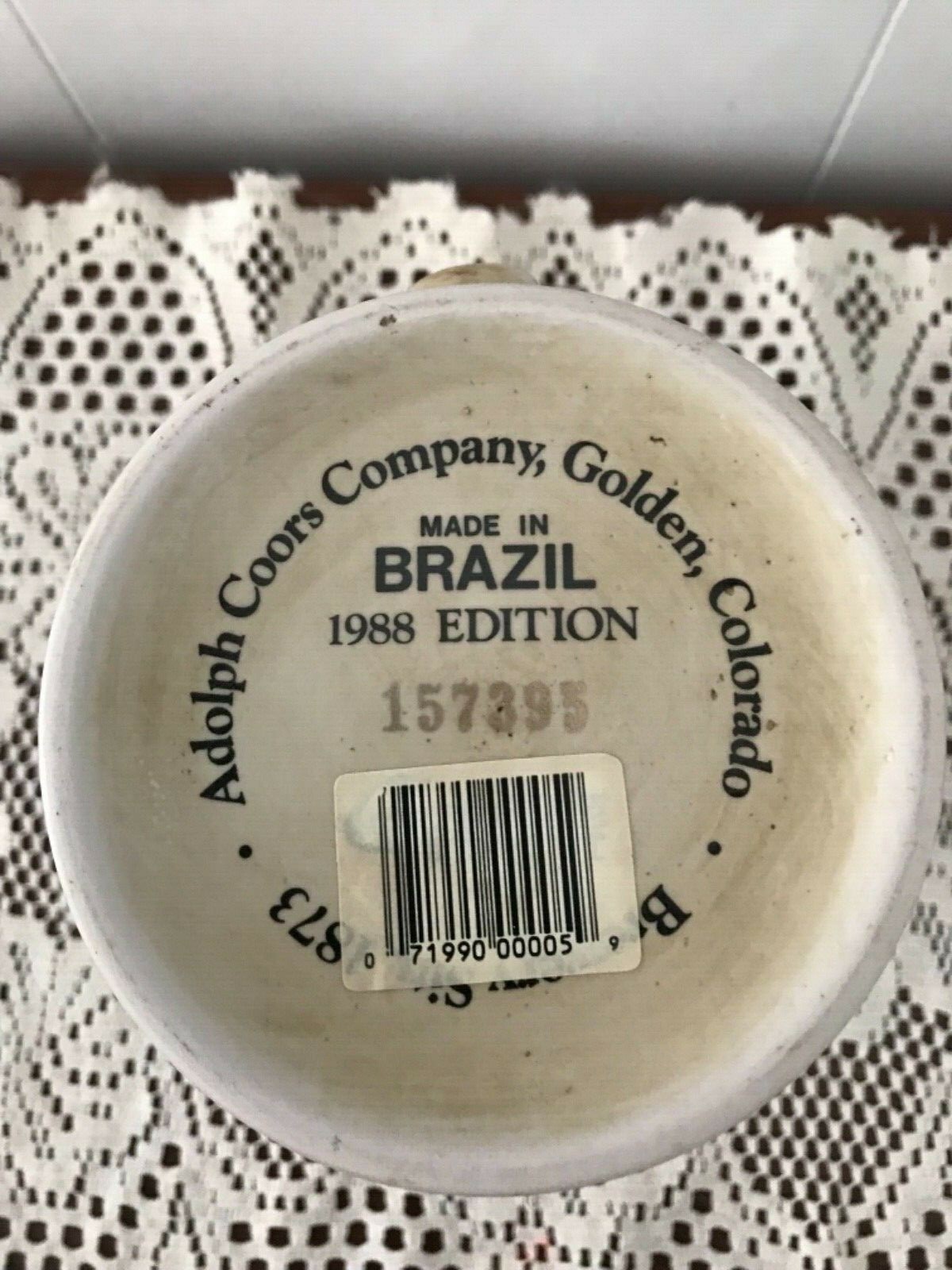 VINTAGE ADOLPH COORS COMPANY 1873 BEER STEIN MUG COLLECTIBLES 1988 EDITION