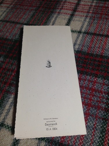 'A Happy Anniversary' VTG greeting card roses Crestwick  glitter scalloped