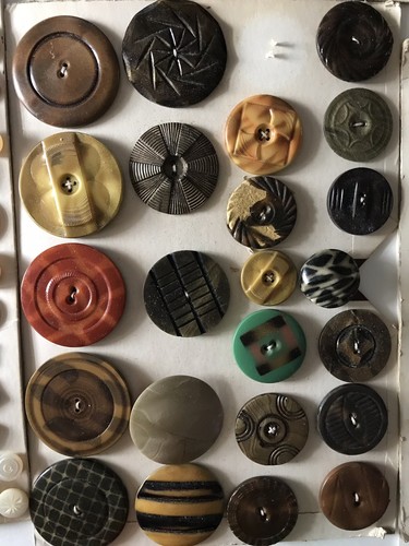 Vintage Antique Mixed Lot Of Sewing Buttons Collection