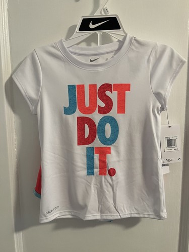 NIKE シャツ&スコートセット NIKE AUTHENTIC GIRLS ORIGINAL BRAND NEW 2Pc Tee & SHORTS SET
