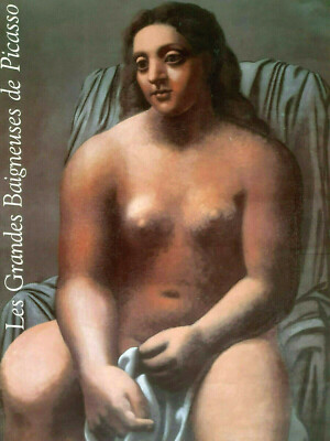 PICASSO - GRANDE BAIGNEUSE - ORIGINAL EXHIBITION POSTER - AFFICHE - PARIS - 1989